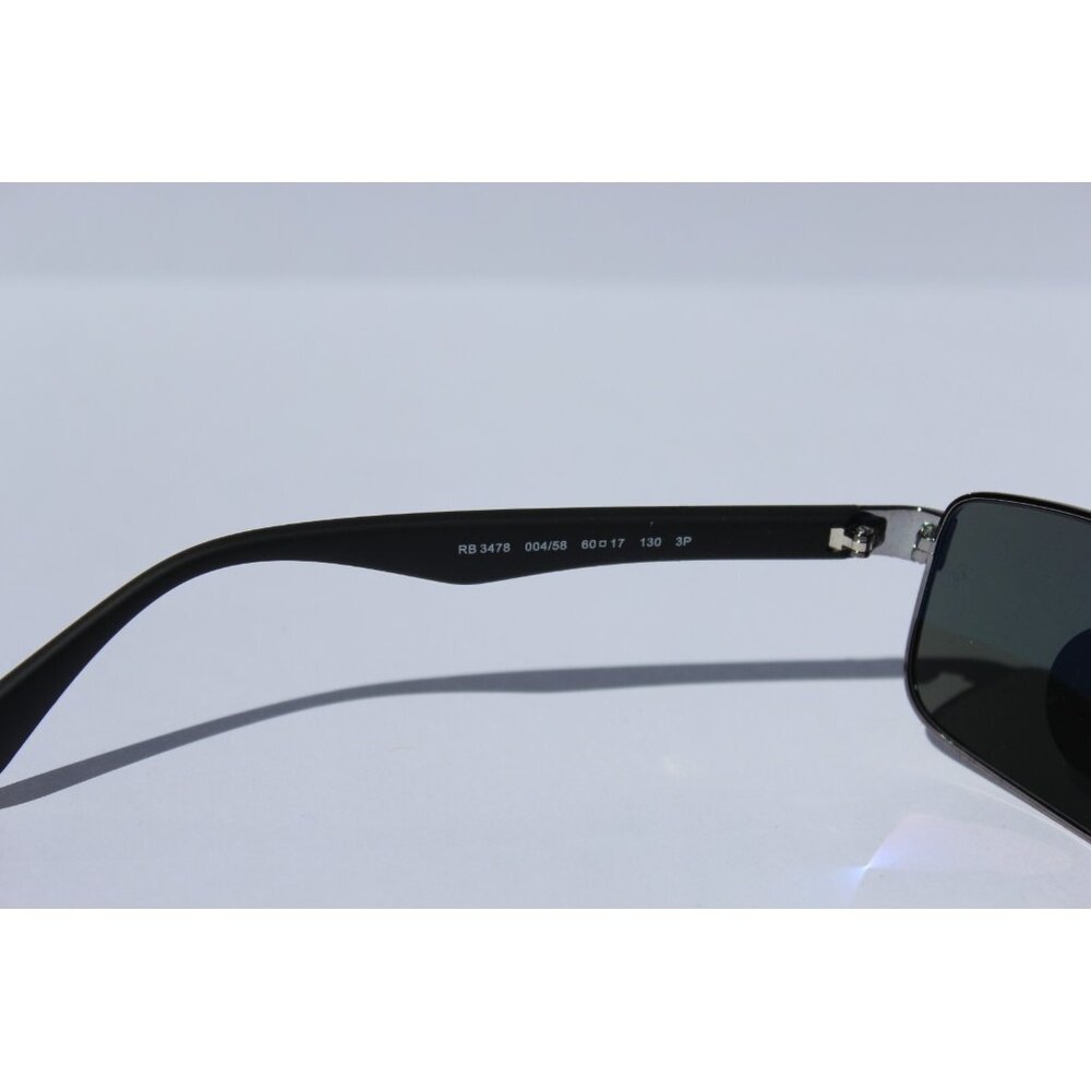 RAY-BAN RB3478 POLARIZED Sunglasses Gunmetal/G-15 Gray Green 004/58 NEW - Picture 6 of 11